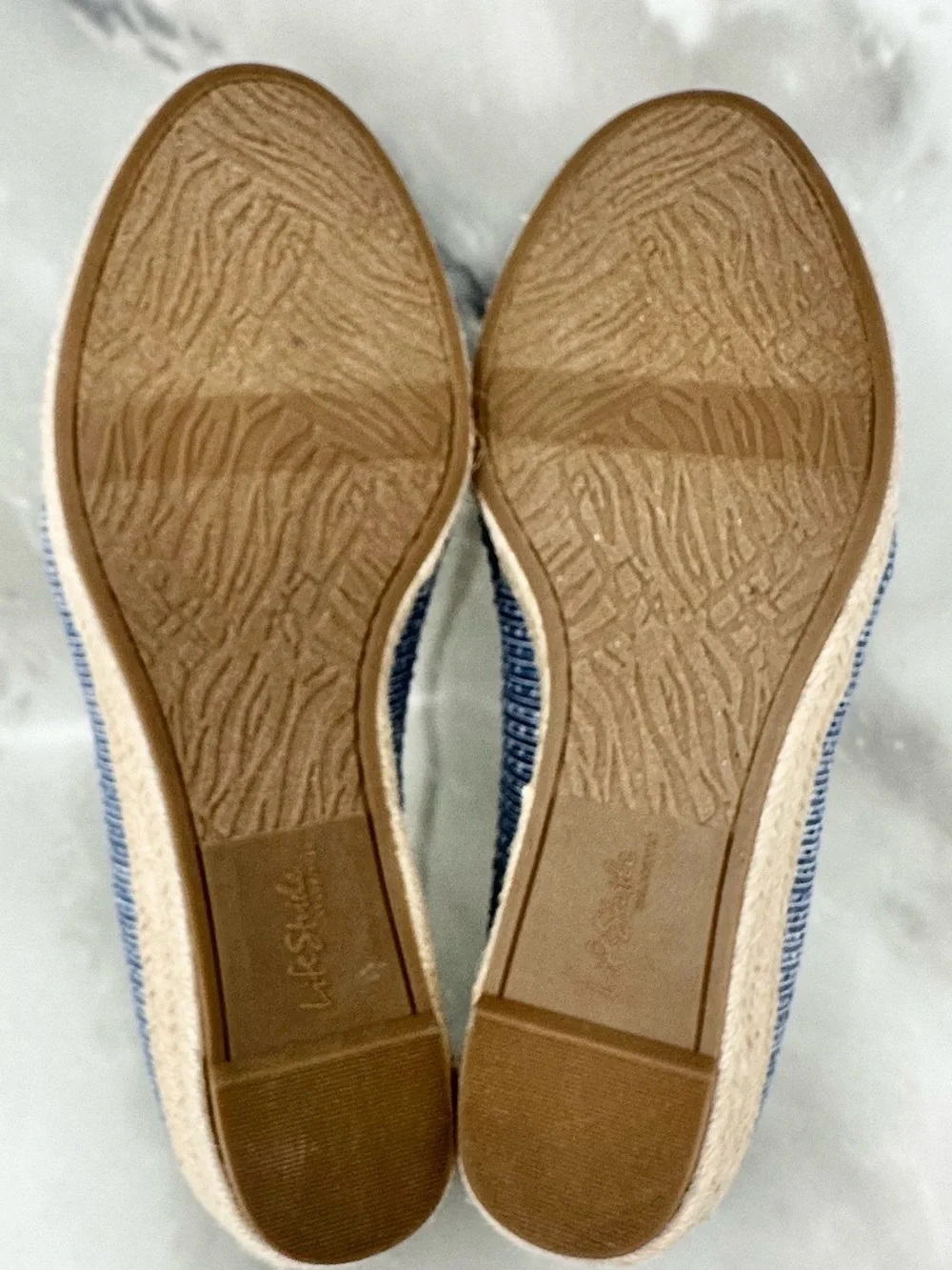 Life Stride Canvas Slip On Kamilla Wedge Espadrilles 9.5 Wide